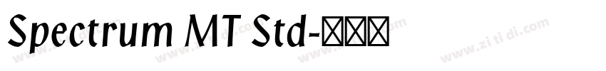 Spectrum MT Std字体转换